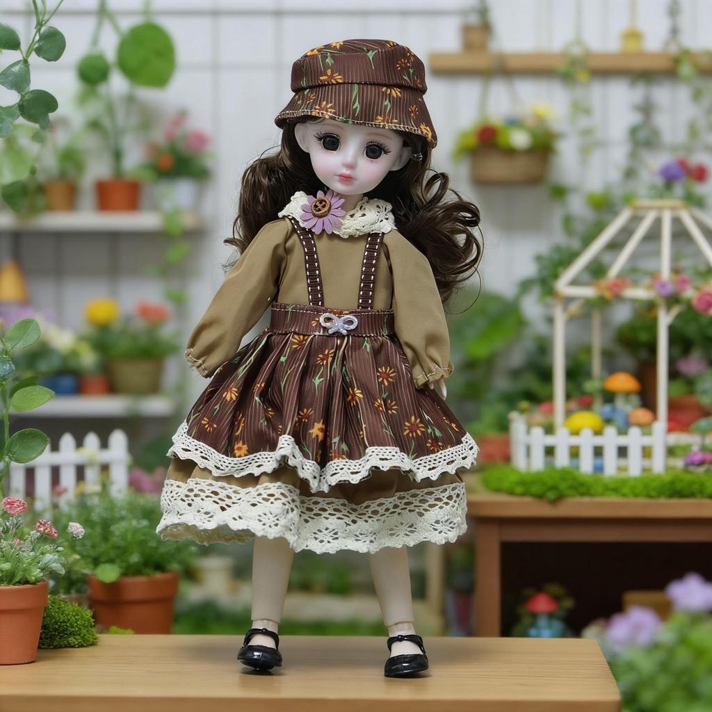 New 30cm Chubby BJD Doll Clothes Set - Cute Lolita Ghost Mom Dress-Up Collection