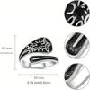 Retro Celtic Knot Open Ring with Diamond Inlay - Fashionable Jewelry Piece