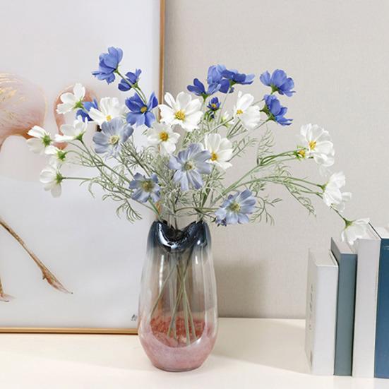 Künstliche Cosmeenblumen 23" Kunstseide Cosmeenblütenstiel Kunstblumen-Arrangements für DIY Hochzeitssträuße Heim-Büro Tischvasen-Dekoration