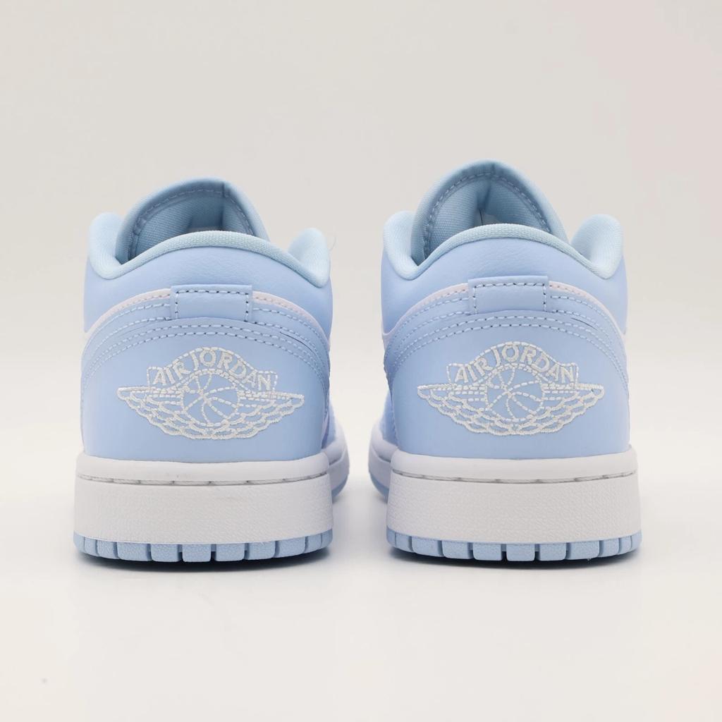 DC0774-141 Nike Jordan 1 Low Aluminum Ice Blue White Sky University (Women's)