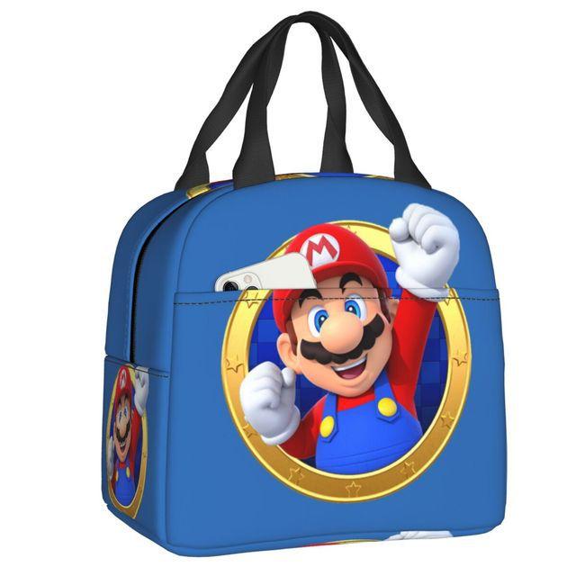 Mario Super Mario Lunch Bag Elementary School Student Insulated Lunch Box Handheld Meal Bag Ice Pack