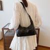 Trendy Street Style Large Capacity Pu Crossbody Bag Fashionable Minimalist Tote Handbag
