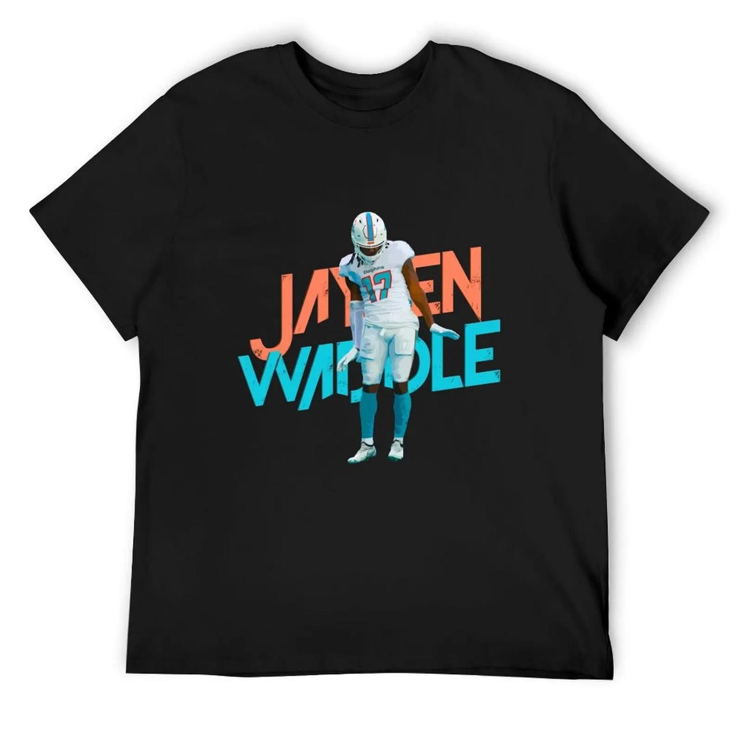 Jaylen Waddle T-Shirt man clothes anime customs mens clothing XXXL