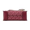 Michael Kors Mercer Monogram Lock Logo Faux Leather Tote Bag Women Tote Burgundy 35T1GM9C0I-537