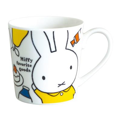 Dick Bruna Stor Favorit för Mikrovågsugn och Diskmaskin Tillverkad 208186 "Miffy" Mugg, Ca. 350ml, Säker, Servis, Varor, Japan,
