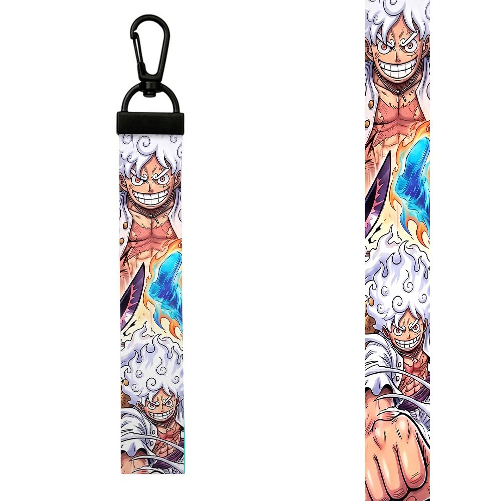 One Piece Cool Eagle Beak Keychain Anime Manga Series Tags Badge Holder USB Pendants Men Portable Key Lanyard Accessories Gift