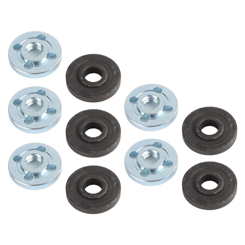 5 Pairs Angle Grinder Flange Nut High Hardness Universal Inner Outer Flange Nut 100 Angle Grinder Pressure Plate