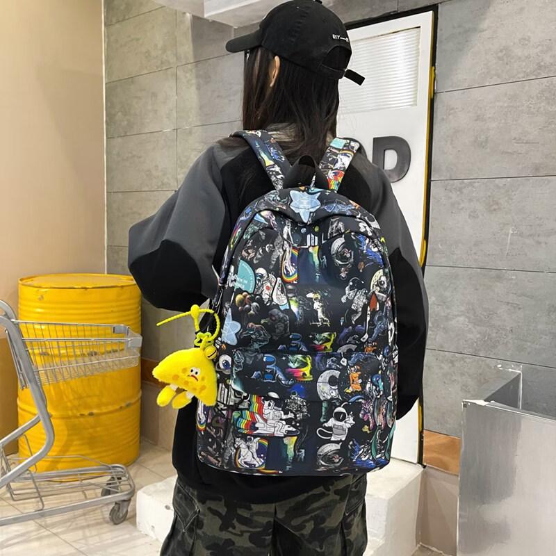 Li Shen Fashion Graffiti Backpack