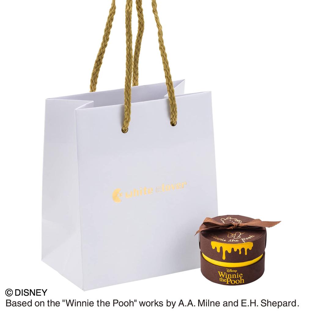 the Dancing Stone Necklace Disney Silver 925 Cubic Zirconia Heart Yellow Gold DISS011YG [White Clover] "Winnie Pooh" Women's