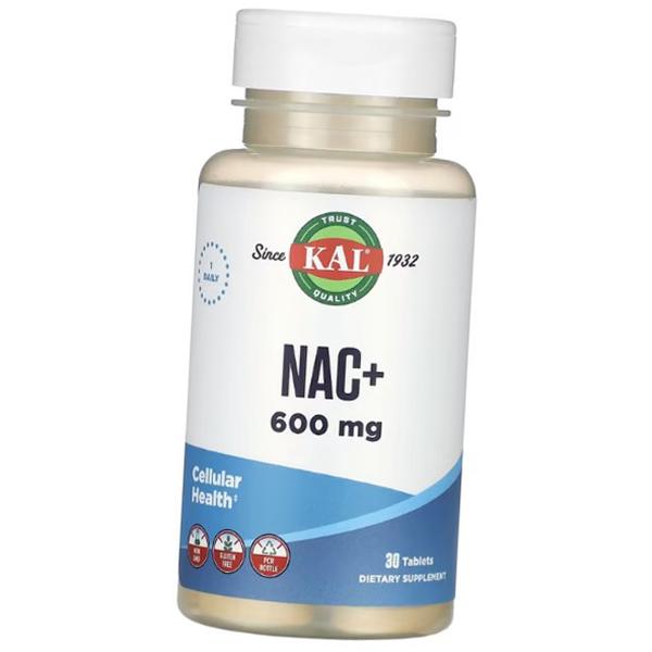 

N-ацетил L-цистеин, NAC 600, KAL (70424002) 30tab