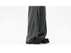 Unisex Dark Grey Paratrooper Pants - Spring/Autumn Loose Fit, Pleated, Wide-Leg Trend