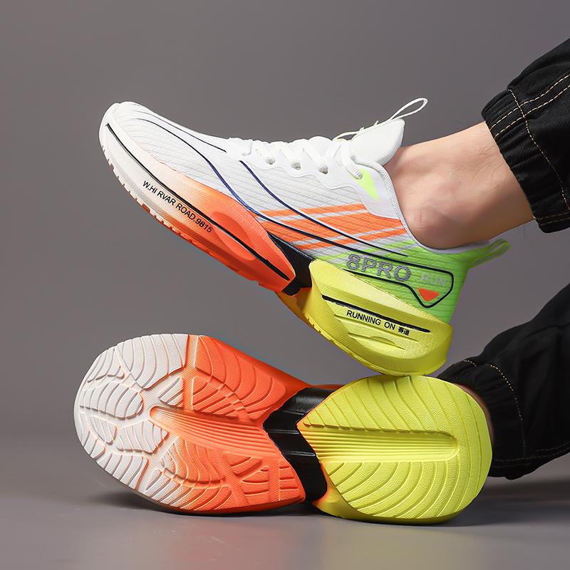 Sommer Neue Marathon Herren Laufschuhe Atmungsaktiv Leicht Bequem Rutschfest Spezial-Sneakers Wandern Joggen Schuhe