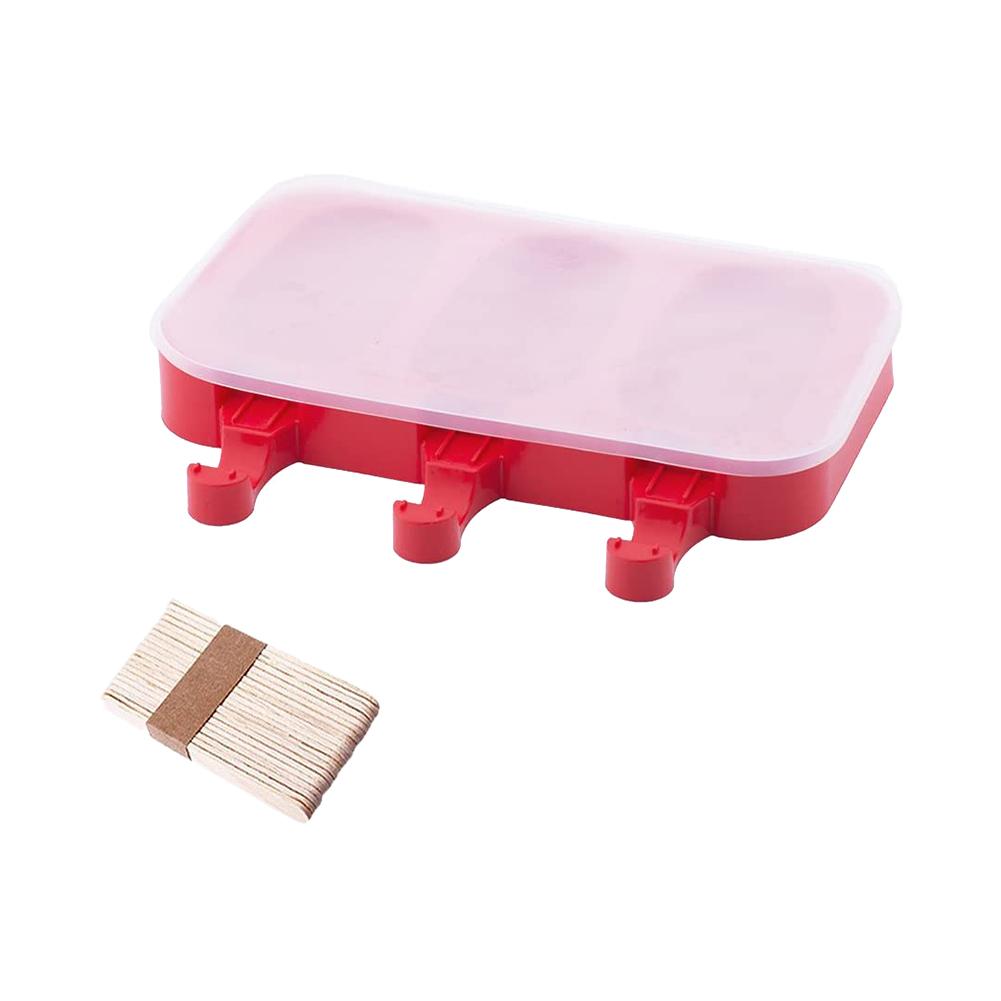 Silicone Ice Cream Mold with 20 Sticks DIY Chocolate Dessert Popsicle Moulds Tray Ice Cube Maker Summer Homemade Party Supplies