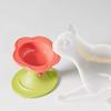 Large Capacity Ceramic Cat Bowl Flower Dog Bowls Durable Pet High Foot Bowl  Pet Feeding