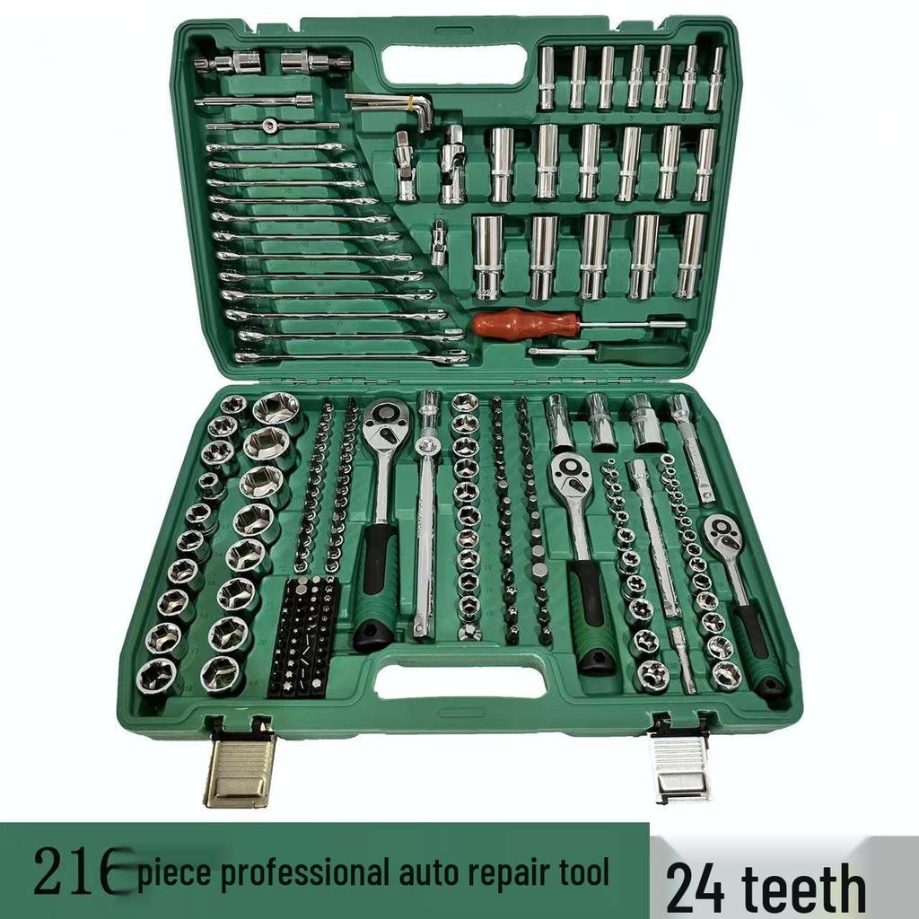 150-teiliges Autoreparaturwerkzeugset: Steckschlüssel & Kombinationswerkzeuge