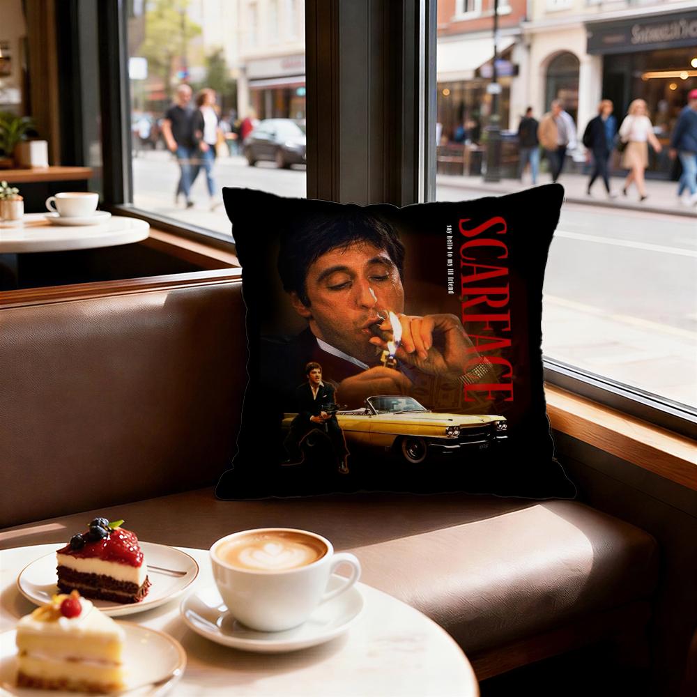 Movie Scarface Cushion Cover Decorative Cushions Covers Cover Sofa x Pillow  Piece x x Pillowcase