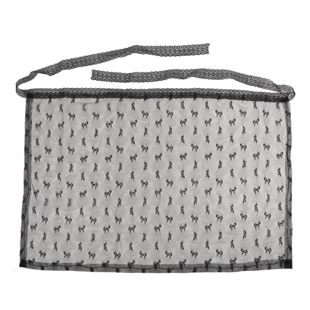 INS Stil Dame Blonder Lagdelt Gaze Skjørt Med Knyting Y2k Streetwear Forkle Knyting Matchende Bukser Spicy Jente Stablet Omslagsskjørt