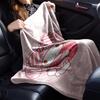 1pc strawberry my melody blanket Lightweight Flannel Throw for Sofa Bed Travel Camping Livingroom Office Couch Chair