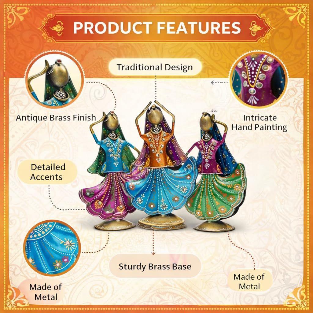 Home Decoration Items for Living Room, Home Decor Items, Rajasthani Dancing Doll Showpieces,House Warming Gifts
