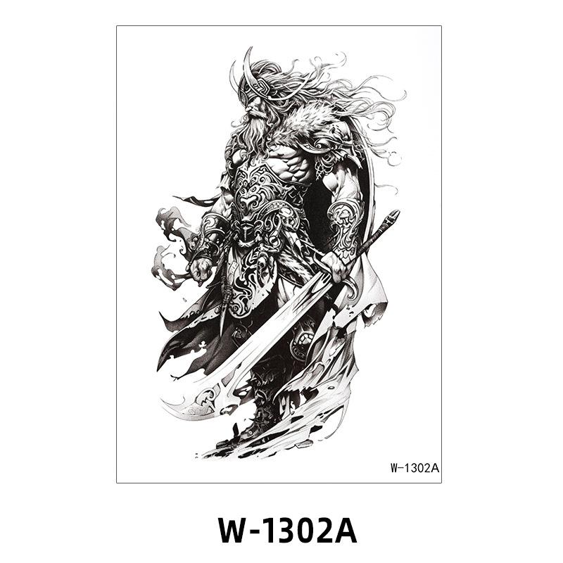 Tattoo Sticker Half Arm Waterproof Long-Lasting Disposable Tattoo Male And Female Flower Arm Tattoo Sticker