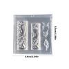 Flexible Nails Art Mold Accessory Molds Mermaids Tail Shape Decorative Moulds Silicone Texture for Various Nails Types