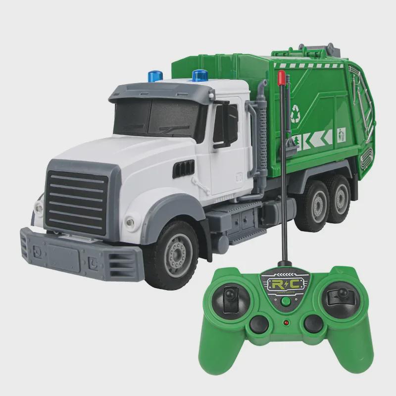 Set de jucării multifuncțional cu telecomandă, basculantă și betonieră