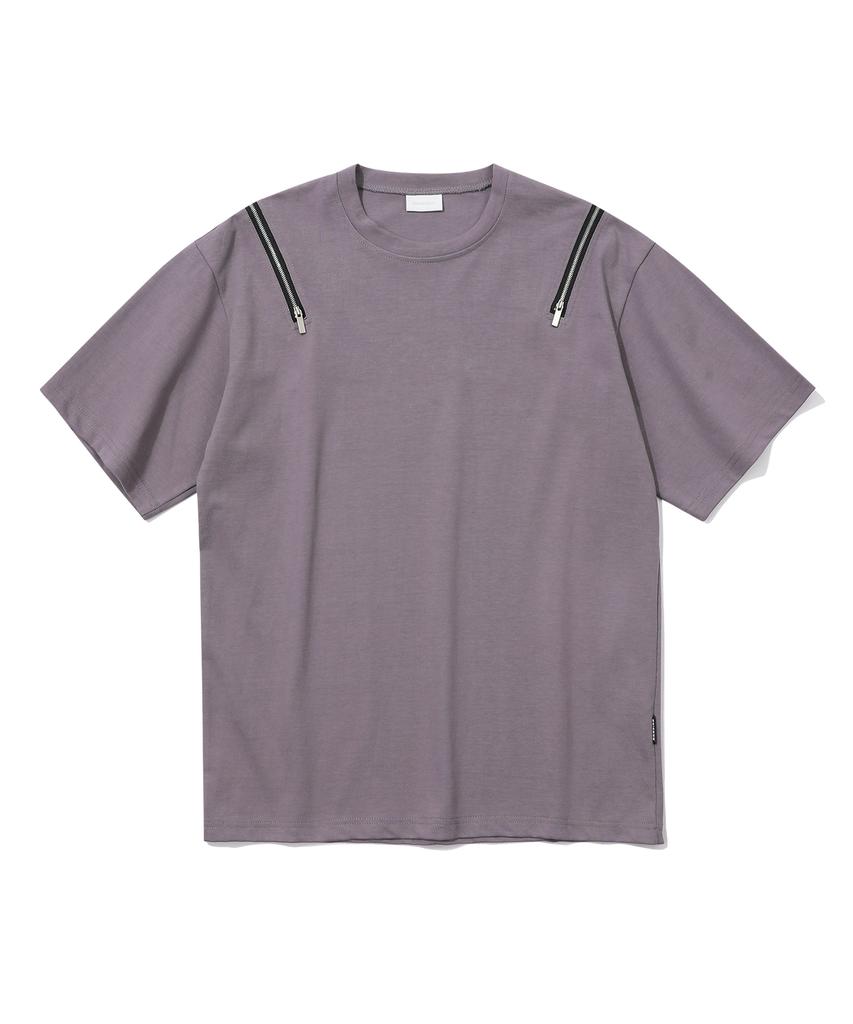 EPISODE UNTITLED Double Zipper T-Shirt_Purple