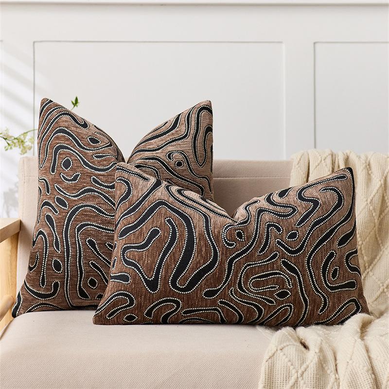 Light Luxury Ins Style Sofa Throw Pillow Living Room Cushion Backrest Model Room Pillow Bay Window Throw Pillow Cover