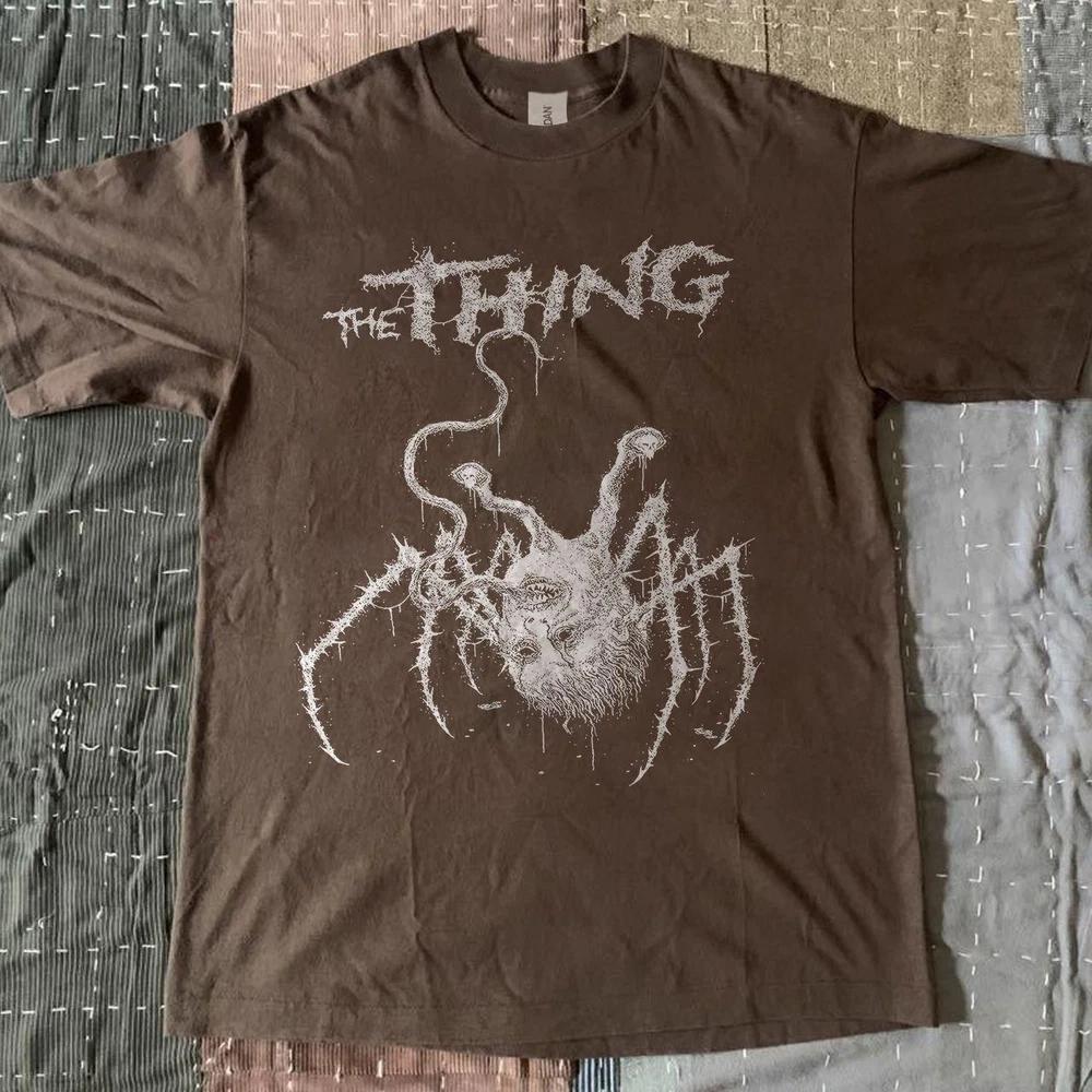 The Thing Movie T Shirt Dark Chocolate S