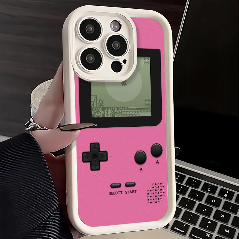 Phone Case for iPhone 17 Air 16E 15 16 Pro Max Game Console Trend Pattern Cover 14 Plus 13 12 Mini Soft Shell Silicone Fundas