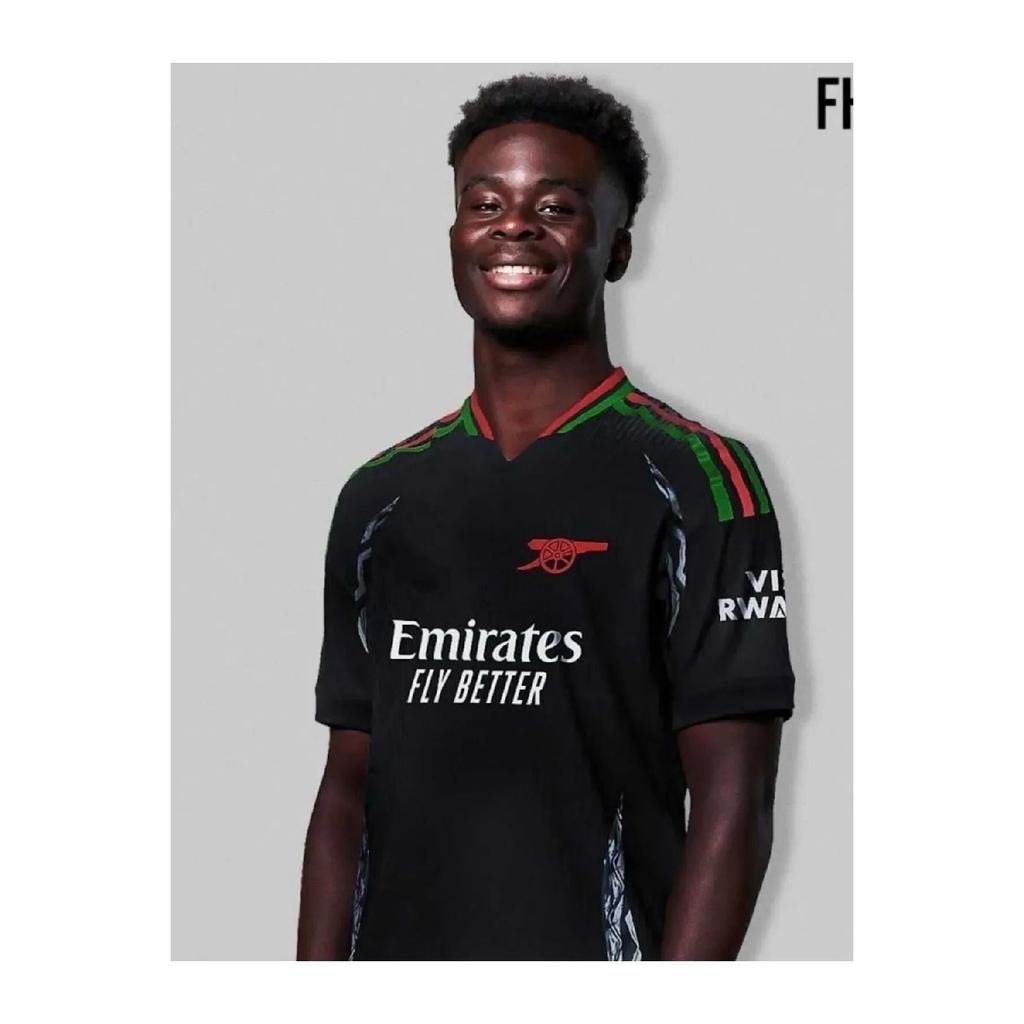 2024-25 New Season Bukayo Saka Displacement Jersey (black