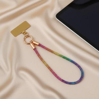 Luxury Phone Lanyard with Durable Metal Clip Universal Short Chain AntiDrop Strap for Daily Use Office School