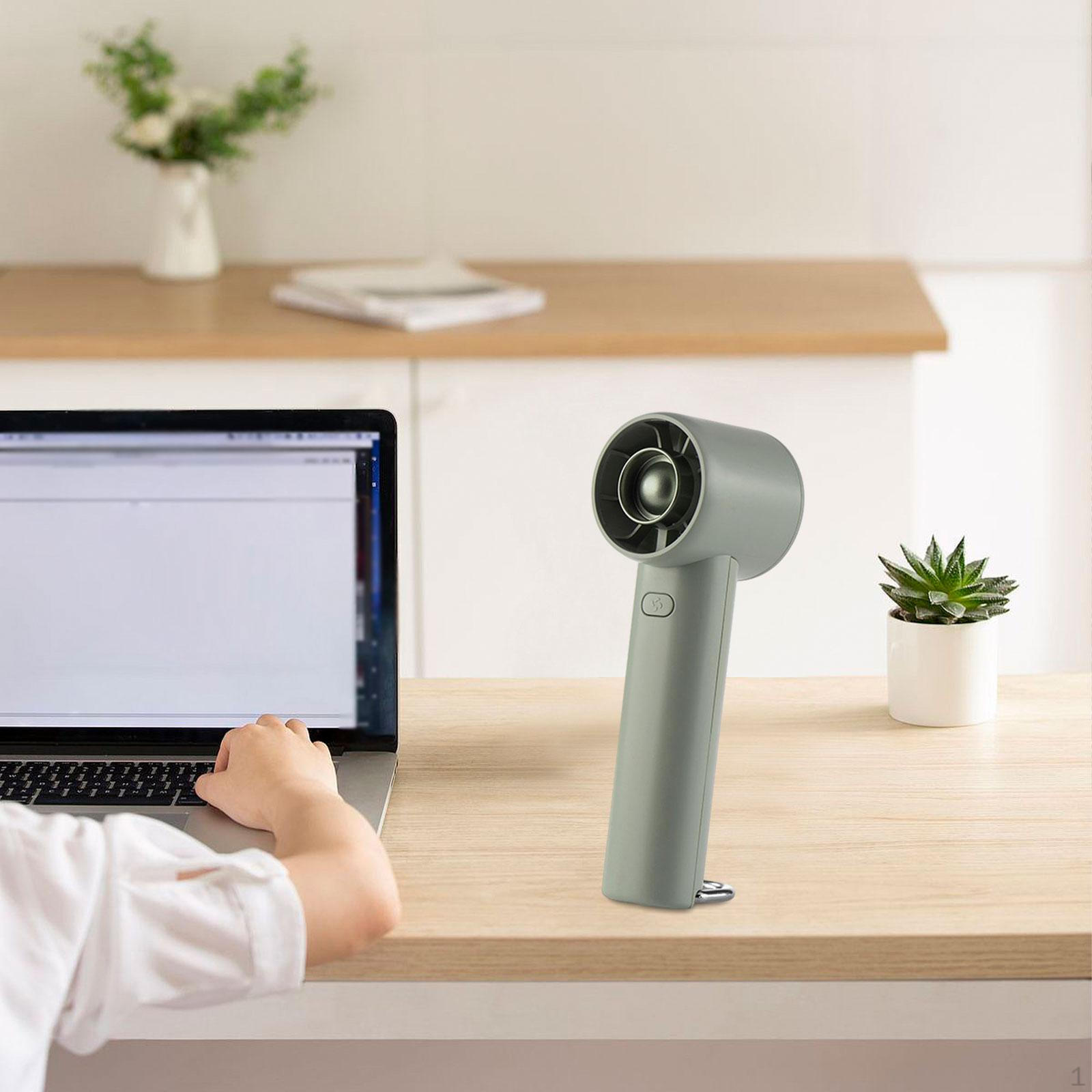 

3-Speed Handheld Fan, Ergonomic Design for Optimal Comfort зелёный