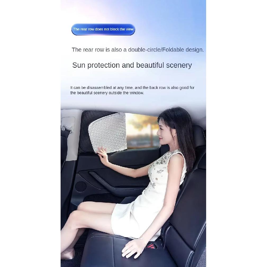 Upgraded Privacy Sunshades for Tesla Model Y / YL 2026 Side Window Windshield Blackout Sun Visor Camping Interior AccessoriesWindshield Sunshades 1