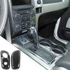 Center Console Gear Shift Knob Head Cover Trim Decor for 2009-2014 Ford F150 2pc