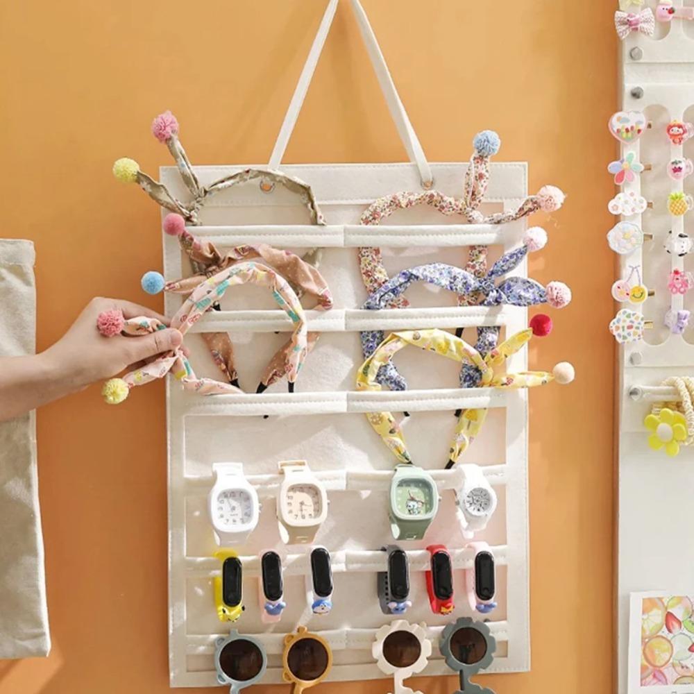 Wall Hanging Headband Holder Space Saving Hair Clip Storage Hanger New Glasses Accessory  Girl Room