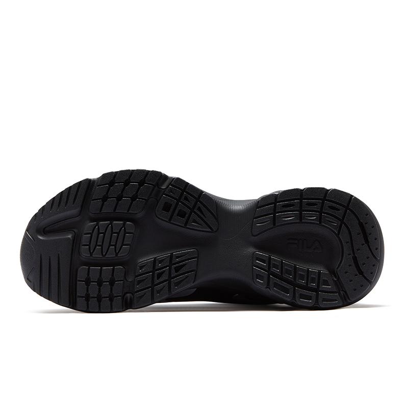 FILA Fusion Raceup Breathable Low-Top Casual Shoes Men sneakers Black Silver T12M531601FBS
