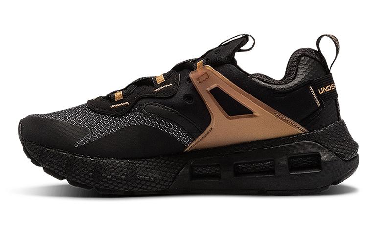 Under Armour Hovr Mega Mvmnt Nm  Black Gold  Women s 35.5