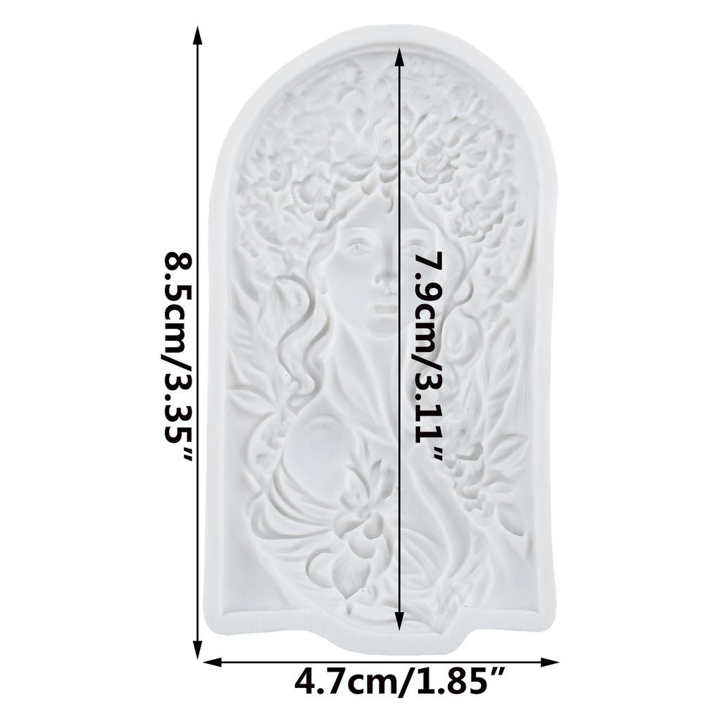 Goddess Silicone Mold Lady Avatar Fondant Molds Cake Decorating Tools Cupcake Topper Candy Sugar Craft Gum Paste Polymer Clay