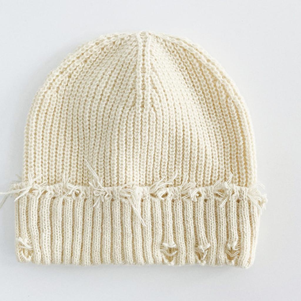 Ladies' Adult Knitted Hat, Woolen Hat, Perforated Hat, Versatile And Eye-catching, Small Face