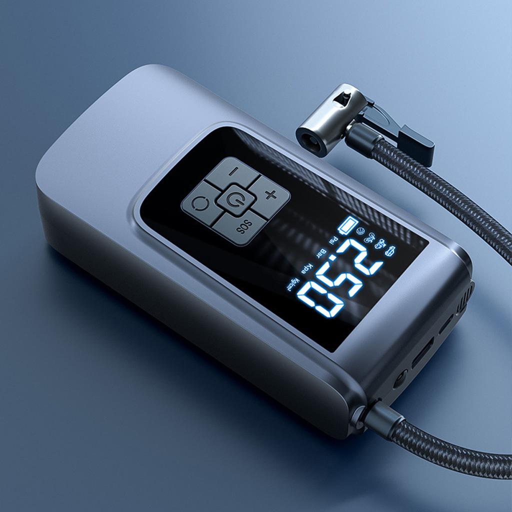 Portable Car Air Pump 150PSI Air Compressor Handheld Electric Tire Inflator with LED Light Support Auto Off Function