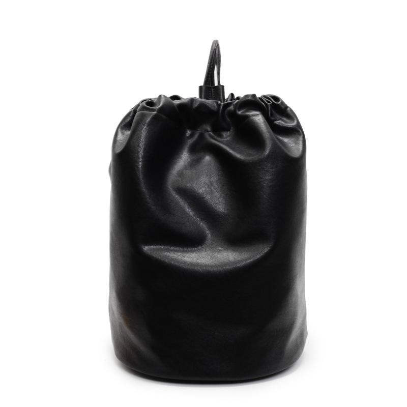 

Pu soft shoulder bag women s autumn and winter new fashion retro bucket bag casual large capacity backpack