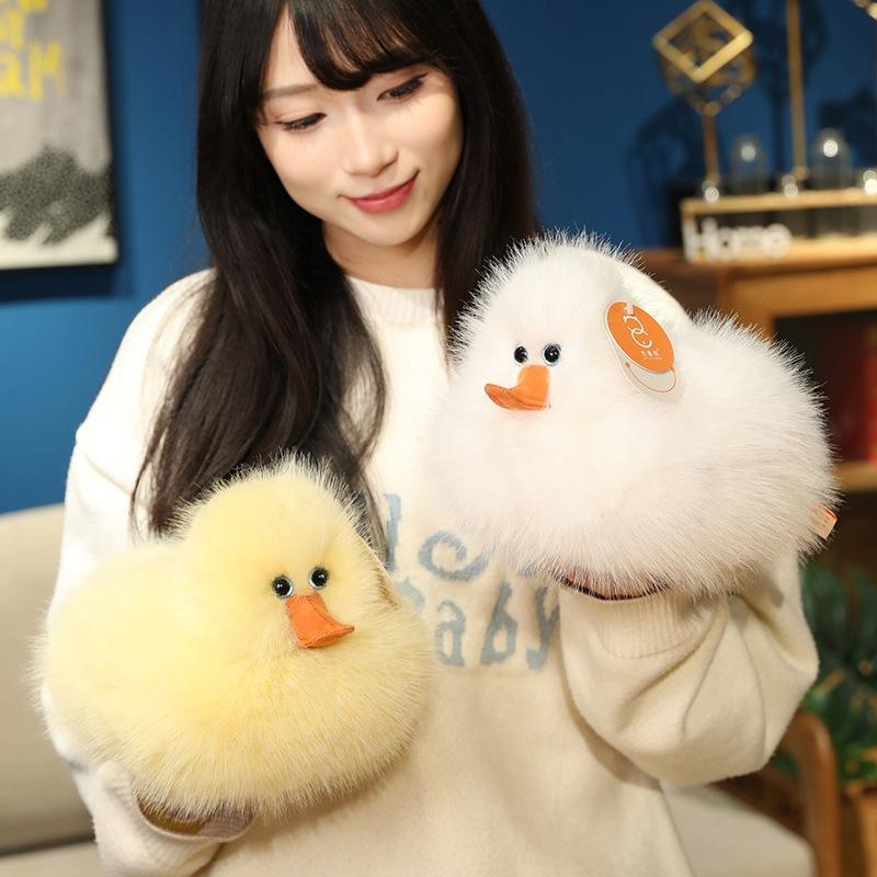 New Bruke Love Duck Fried Yellow Duck Cloth Doll Plush Doll Cross-border Gifts for Children Boys and Girls