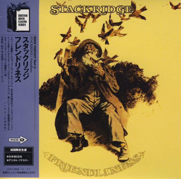 

CD STACKRIDGE - Friendliness UICY9056 MCA 2001 Japan ObiRock Used