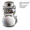 Salt And Pepper Shakers with Stainless Steel Lids Reusable Spice Jars Clear Easy-Fill Spice Storage Organizer for Kitchen Camping