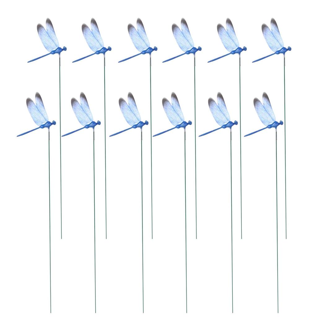 Insect Simulation Poles, 3d Garden Decorations, Insect-repellent Garden Decorations, Courtyard Decorations (12 Pieces/set)