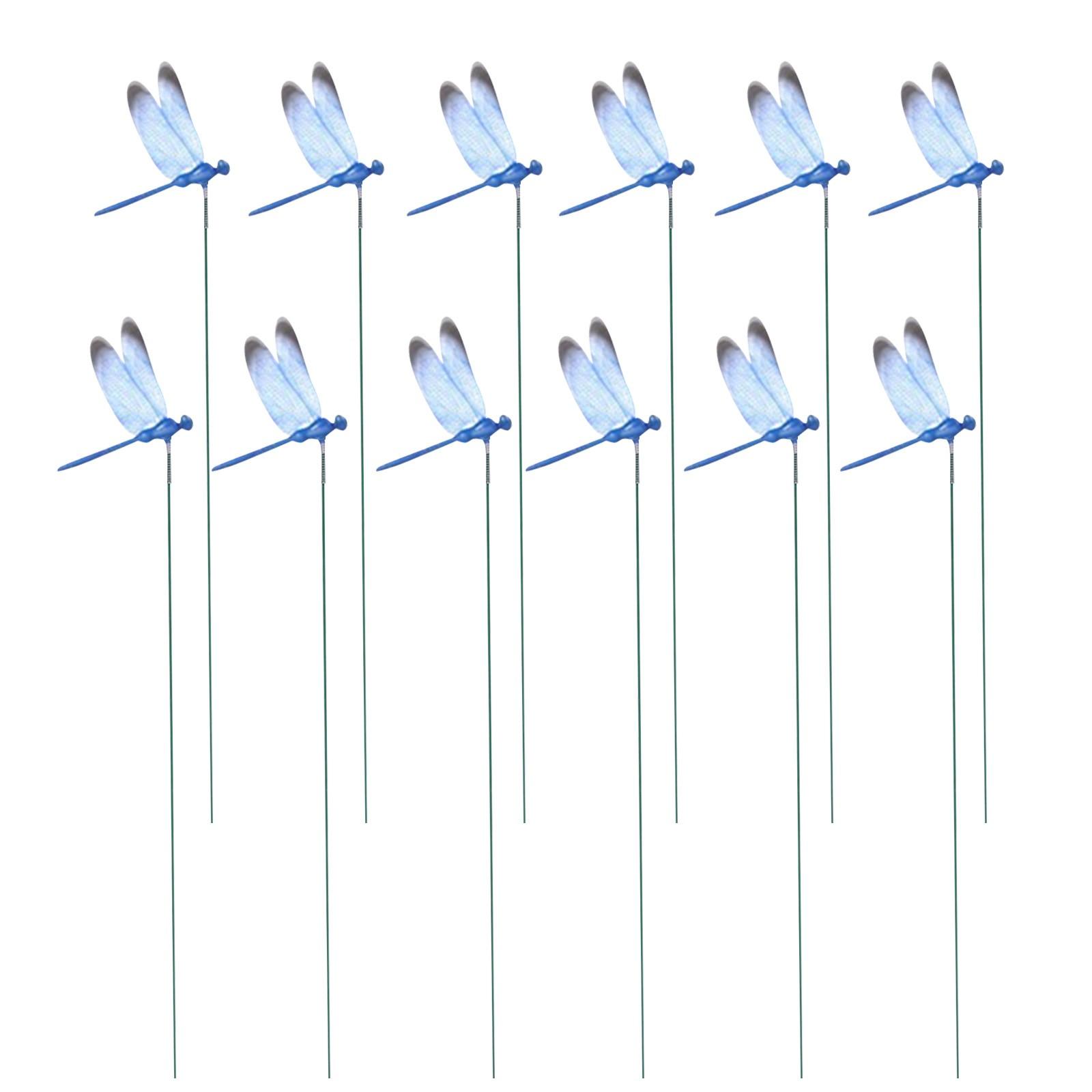 

Шесты-симуляторы насекомых, 3D садовые украшения, Садовые украшения, отпугивающие насекомых, Украшения для двора (12 штук/набор) One Size