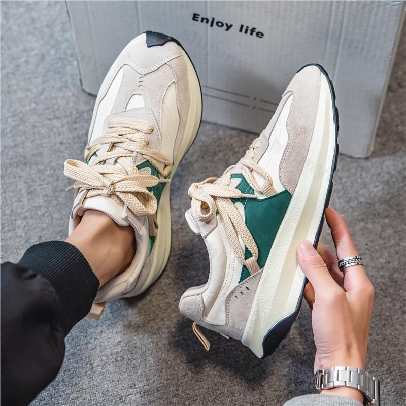 Herren Freizeit Laufschuhe Bequeme Sportsneaker Trendige Herbstschuhe EVA-Innensohle Abriebfeste Gummi-Außensohle Zapatillas