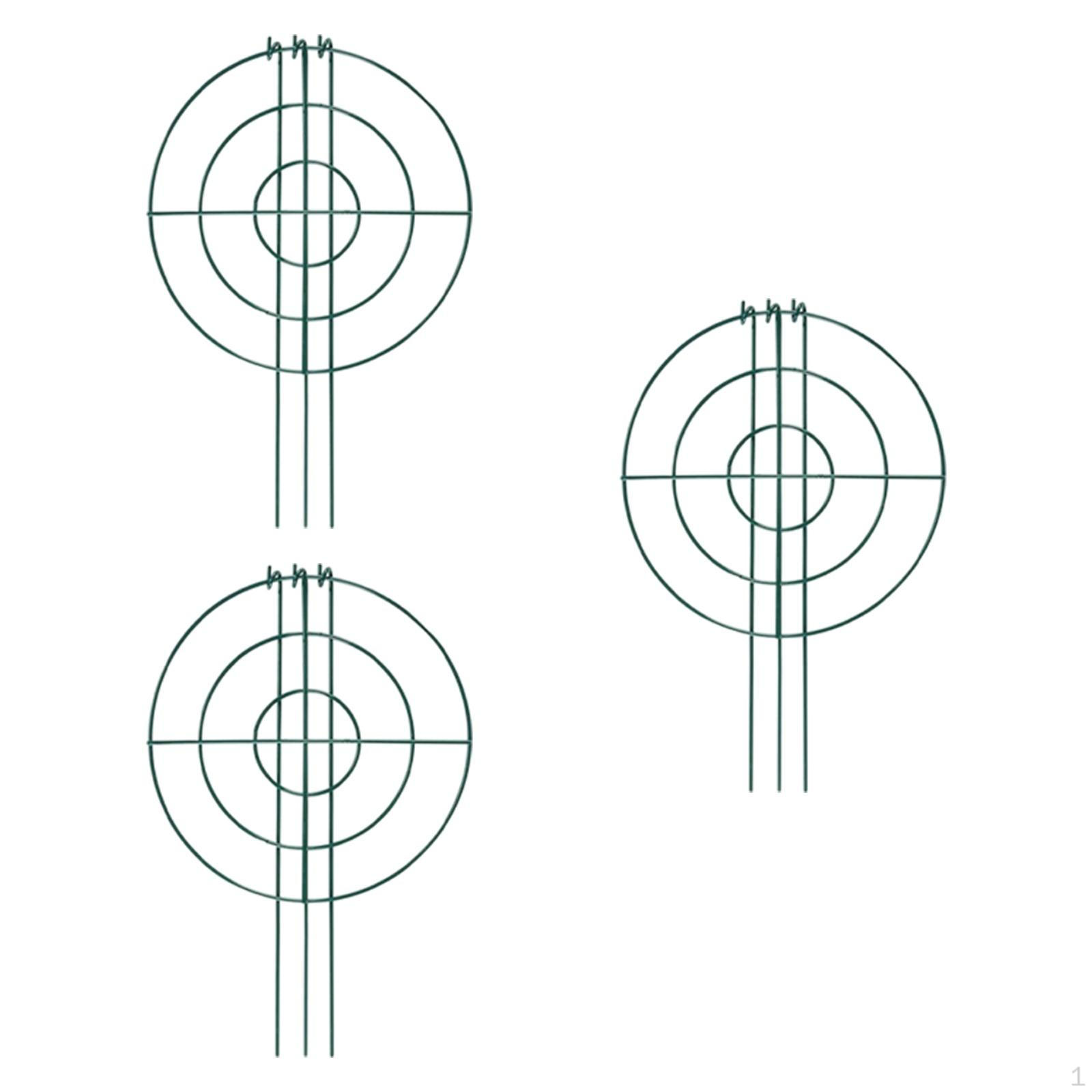 

3 Штуки Клітки та Підтримки для Півоній Підтримка для Плетистих Рослин Міцні Портативні Елегантні Кільця для Підтримки Рослин для Circle