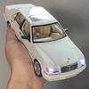 1:24 Mercedes Benz S W140 320SEL luxury cars Alloy Metal Diecast Model Car Sound And Light Pull Back Birthday Present For Child